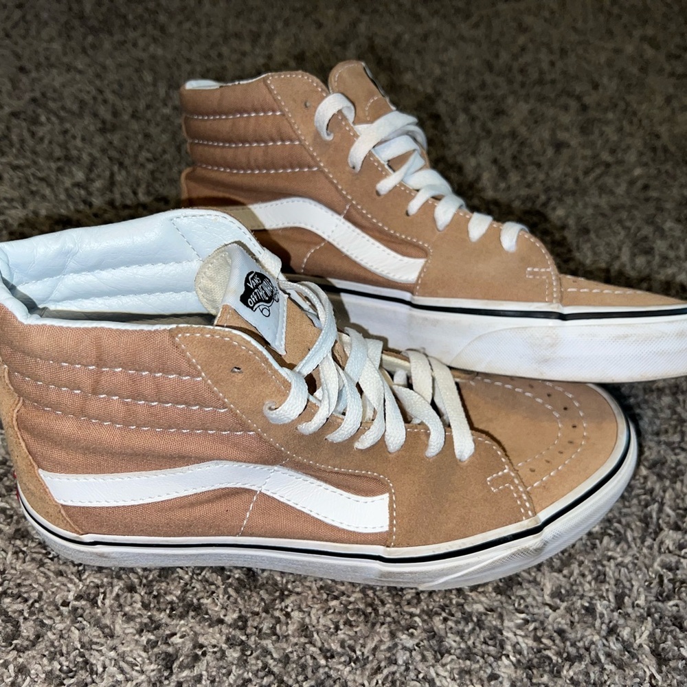 Vans Skateboard Shoes in Cream and White